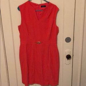 coral business dress